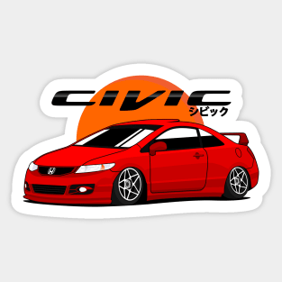 Civic SI red candy Sticker